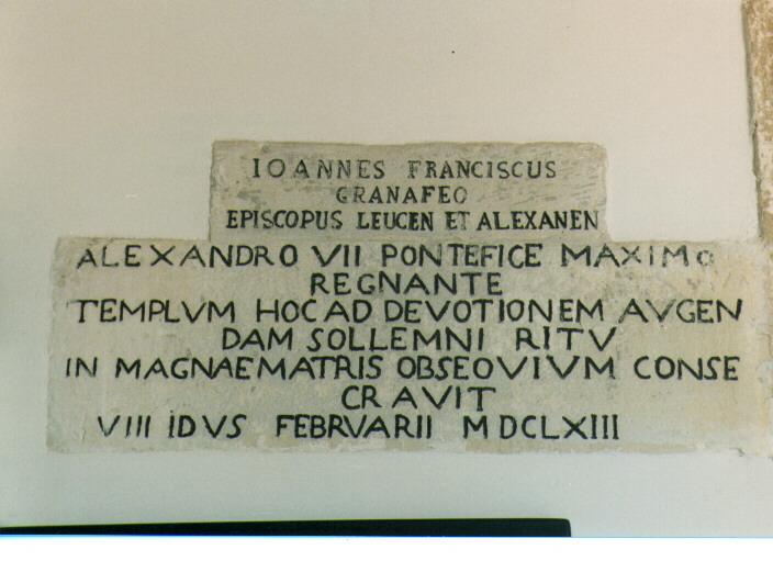 lapide - ambito salentino (sec. XVII)