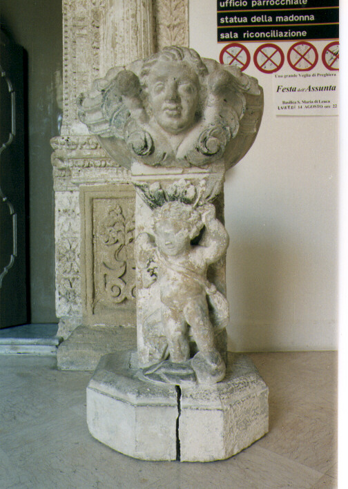 acquasantiera - a fusto - ambito salentino (secondo quarto sec. XVII)