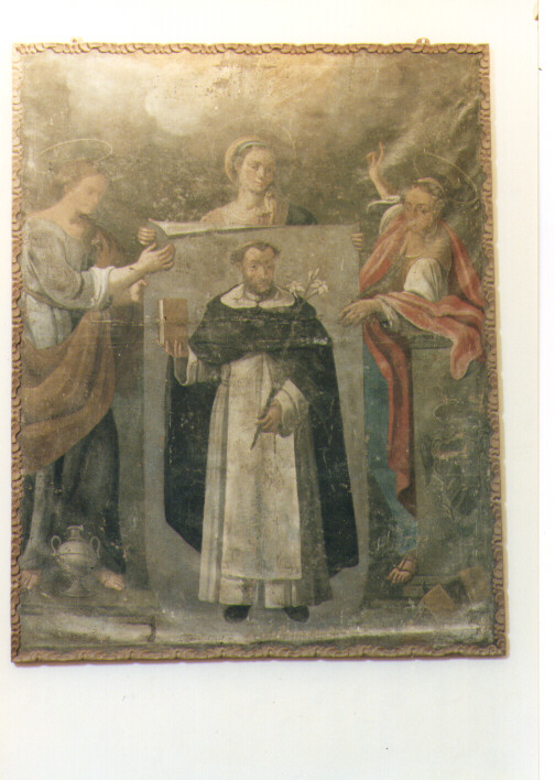 trasporto dell'immagine di San Domenico a un monaco di Soriano (dipinto) - ambito salentino (metà sec. XVIII)