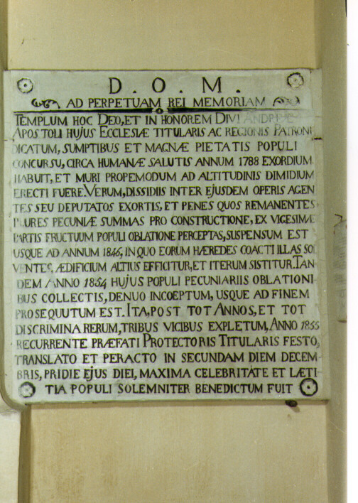 lapide - ambito salentino (sec. XIX)