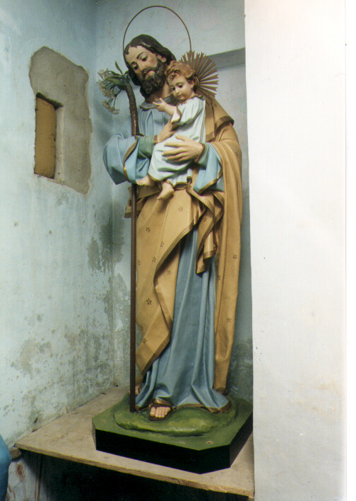 San Giuseppe e Gesù Bambino (statua) - bottega salentina (fine/inizio secc. XIX/ XX)