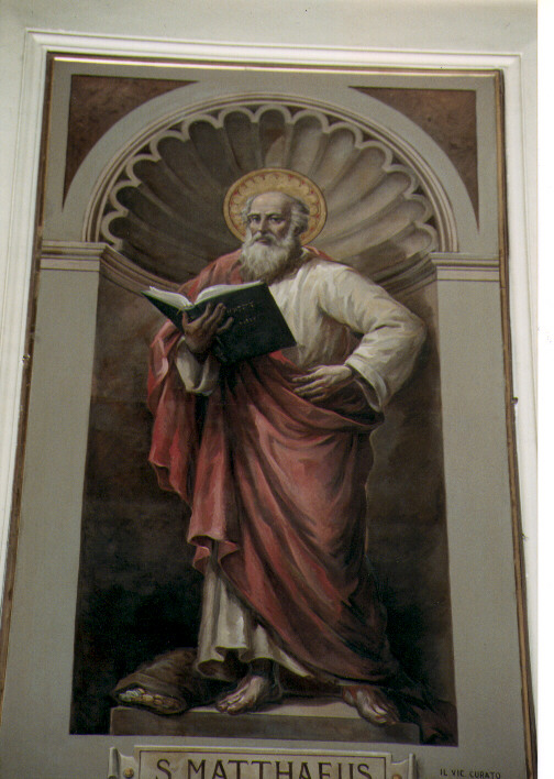 San Matteo evangelista (dipinto) di Colonna Umberto (sec. XX)