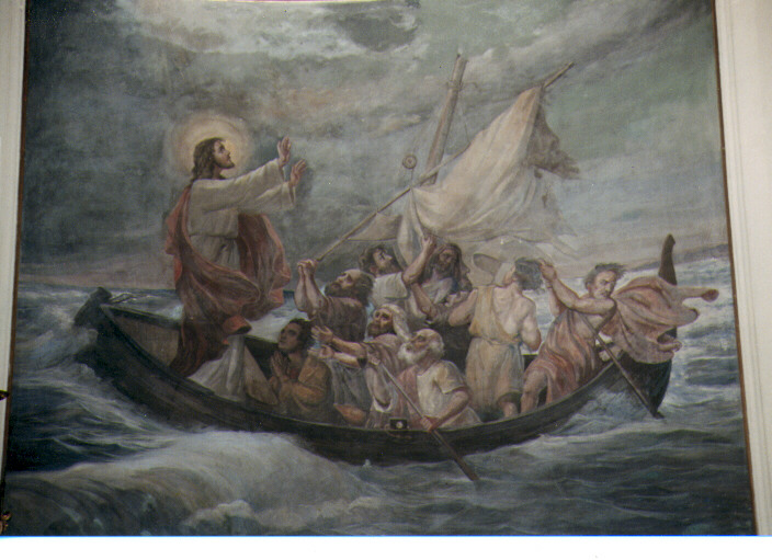 Pesca miracolosa (dipinto) di Colonna Umberto (sec. XX)