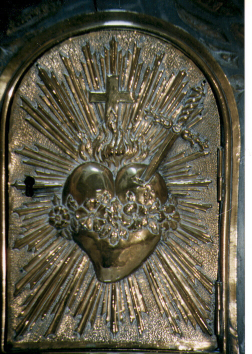 Sacro Cuore di Maria (sportello di tabernacolo) - ambito Italia meridionale (prima metà sec. XX)
