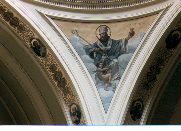 Sant'Agostino (dipinto) di Colonna Nicola (sec. XX)