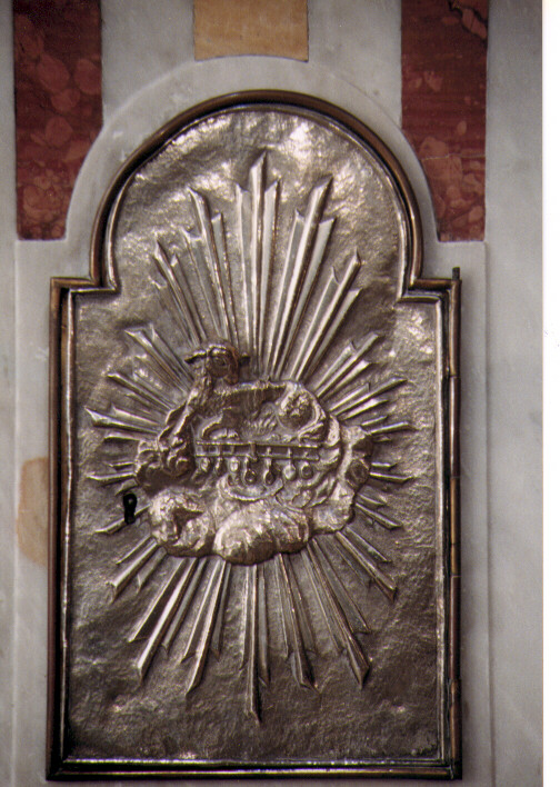 Agnus Dei (sportello di tabernacolo) - ambito Italia meridionale (seconda metà sec. XIX)