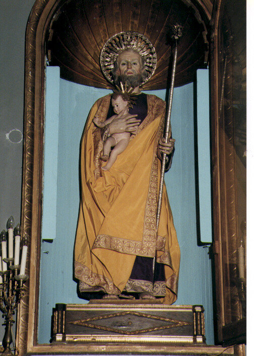San Giuseppe e Gesù Bambino (statua) - ambito Italia meridionale (secc. XIX/ XX)