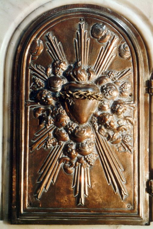 Sacro Cuore di Gesù (sportello di tabernacolo) - ambito Italia meridionale (sec. XIX)