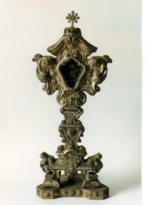 reliquiario - a ostensorio - ambito Italia meridionale (sec. XIX)