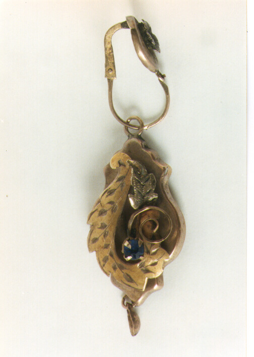 orecchino - ambito italiano (metà sec. XIX)