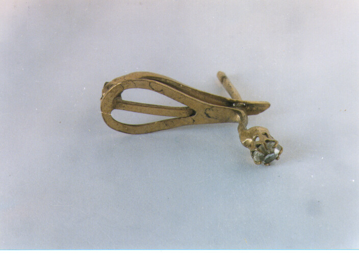 orecchino, frammento - ambito italiano (ultimo quarto sec. XIX)