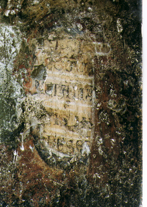 iscrizione (decorazione pittorica) - ambito salentino (fine/inizio secc. XIII/ XIV)