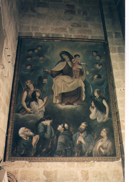 Madonna del Carmelo (dipinto) di Muri A (primo quarto sec. XX)