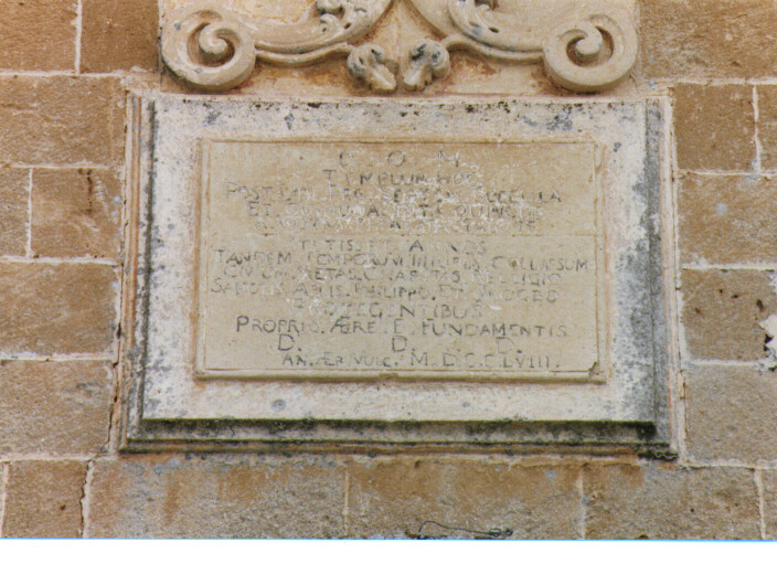 lapide - ambito salentino (sec. XVIII)