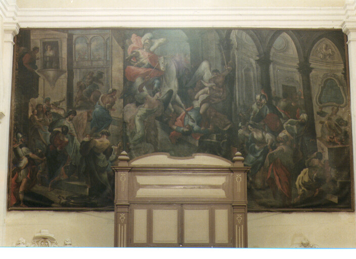cacciata di Eliodoro dal tempio (dipinto) - ambito salentino (seconda metà sec. XVIII)