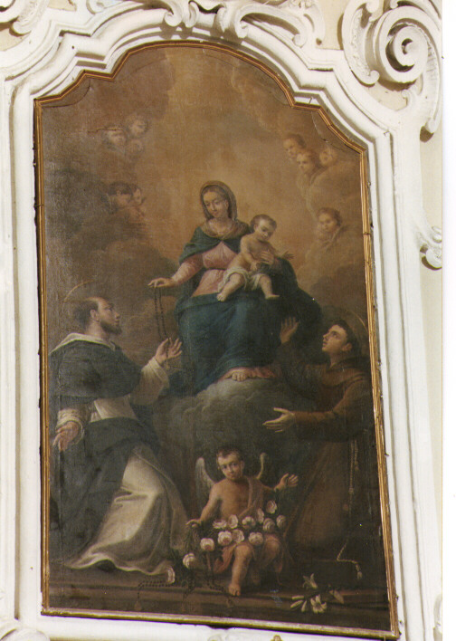 Madonna del Rosario (dipinto) di Buttazzo Giuseppe (sec. XIX)
