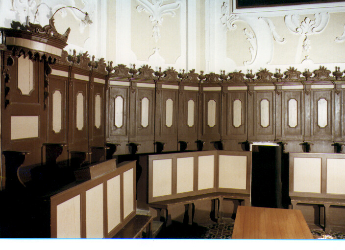 stalli del coro - ambito salentino (ultimo quarto sec. XIX)
