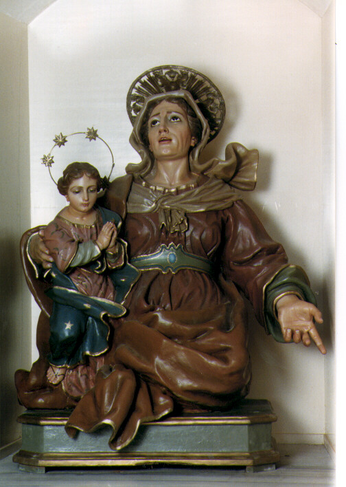 Maria Vergine bambina e Sant'Anna (statua) - ambito napoletano (ultimo quarto sec. XVIII)