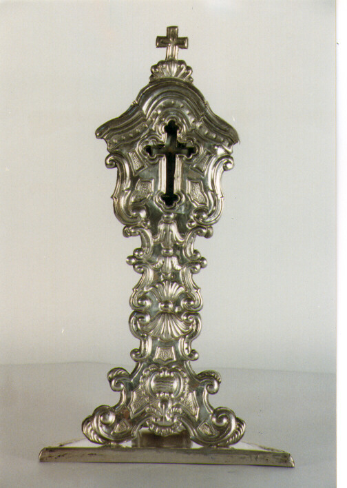 reliquiario - a ostensorio - ambito Italia meridionale (ultimo quarto sec. XIX)