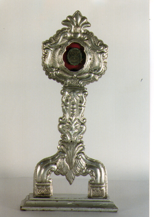reliquiario - a ostensorio - ambito Italia meridionale (ultimo quarto sec. XIX)