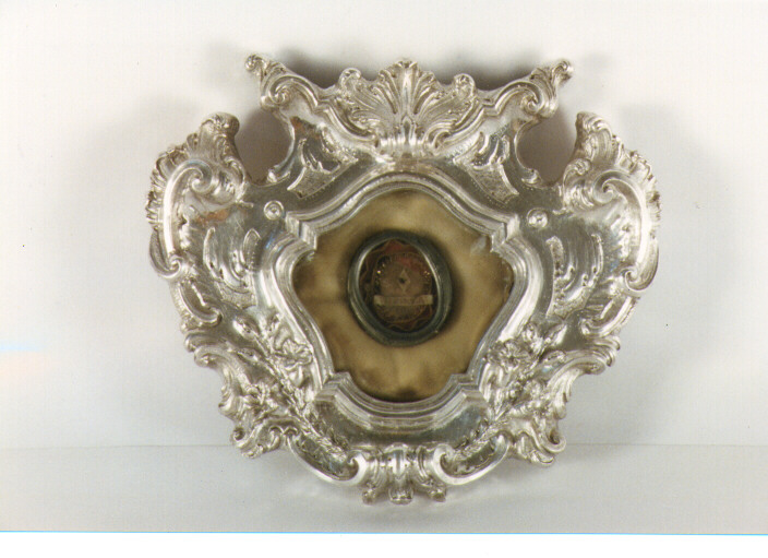 reliquiario - a tabella - ambito napoletano (sec. XVIII)