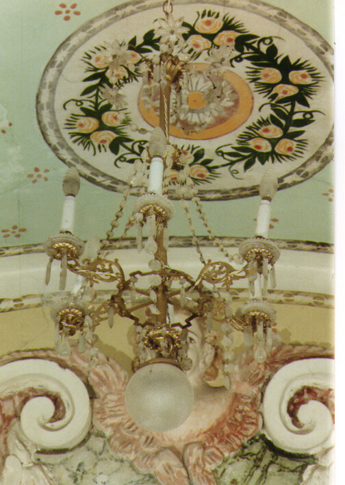 lampadario - ambito salentino (fine/inizio secc. XIX/ XX)