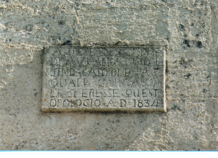 lapide documentaria - ambito salentino (sec. XIX)