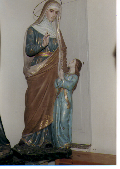 Maria Vergine bambina e Sant'Anna (gruppo scultoreo) di Nardini G (bottega) (sec. XX)