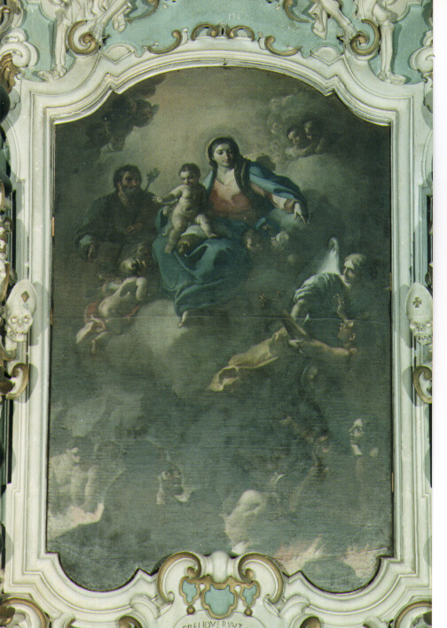 Madonna con Bambino e anime purganti (dipinto) di Tiso Oronzo (sec. XVIII)