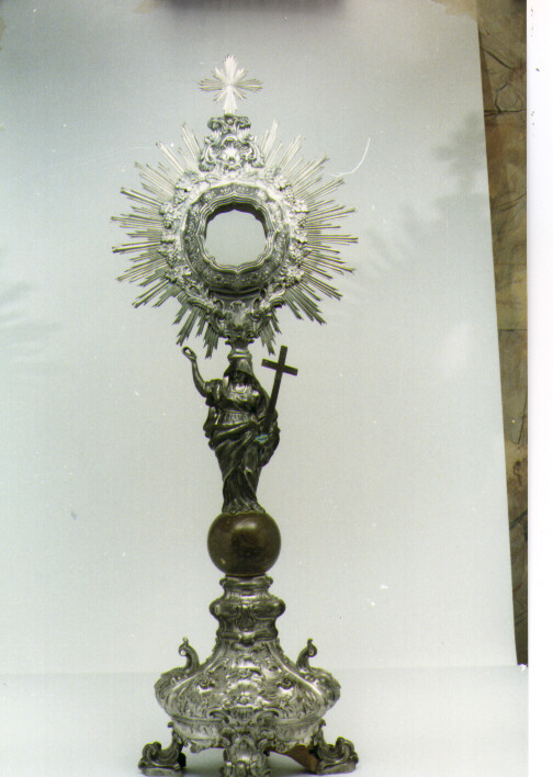 ostensorio - a raggiera - ambito napoletano (sec. XVIII)