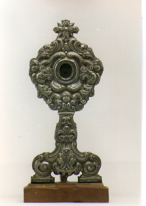 reliquiario - a ostensorio - ambito Italia meridionale (sec. XVIII)