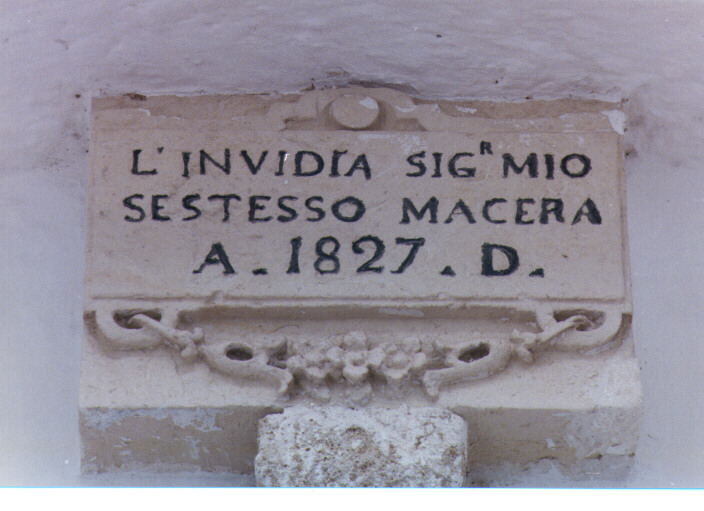 lapide - ambito salentino (sec. XIX)