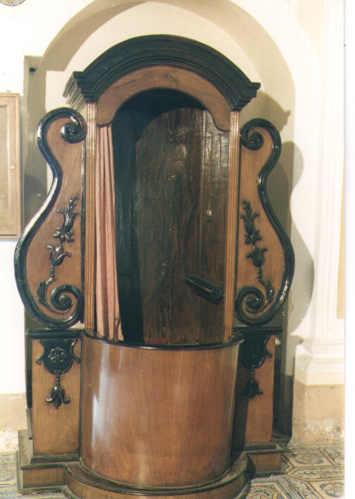 confessionale, serie - ambito salentino (seconda metà sec. XVIII)