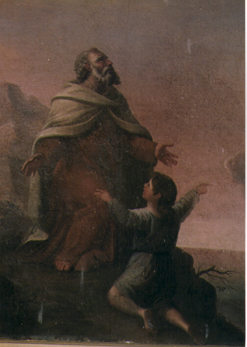 Sant'Elia profeta (pala d'altare) di Buttazzo Giuseppe (sec. XIX)