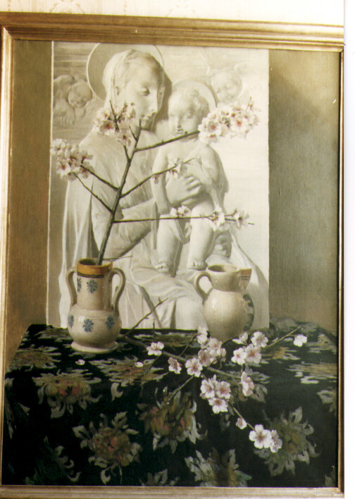 Madonna con Bambino (dipinto) di Ciardo Vincenzo (metà sec. XX)