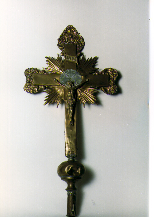 croce processionale - ambito salentino (sec. XIX)