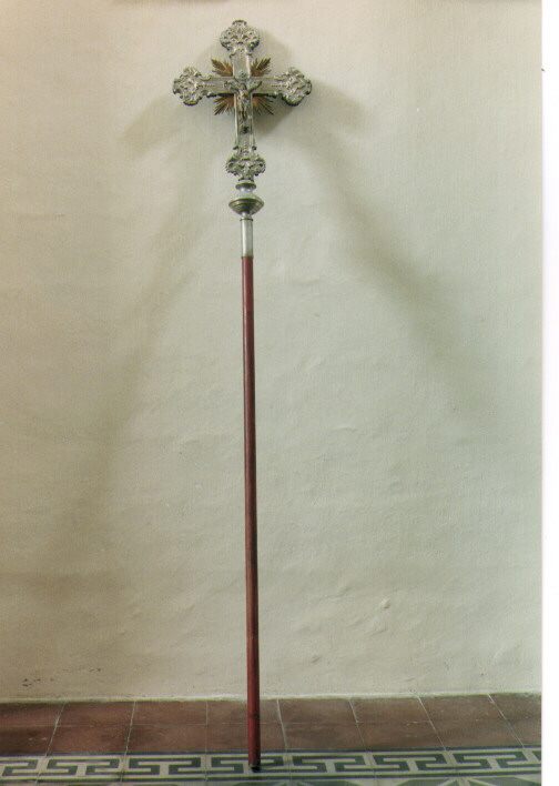 croce processionale - ambito Italia meridionale (fine/inizio secc. XIX/ XX)