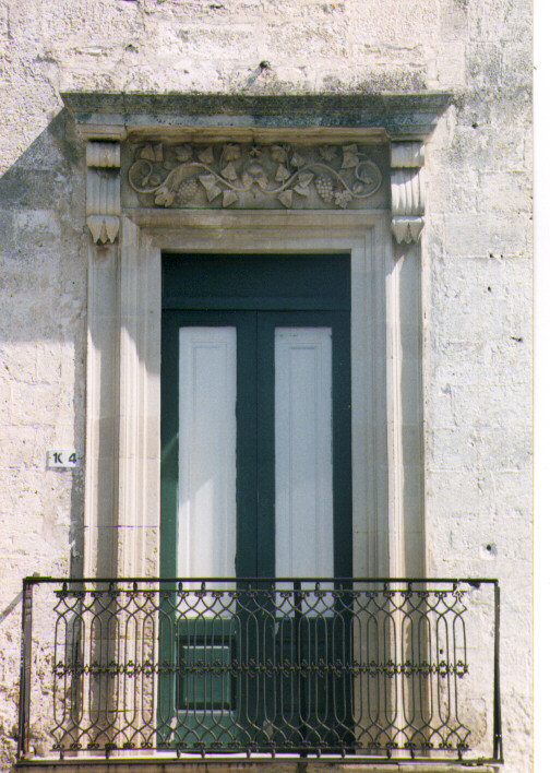 mostra di finestra, serie - ambito salentino (prima metà sec. XIX)