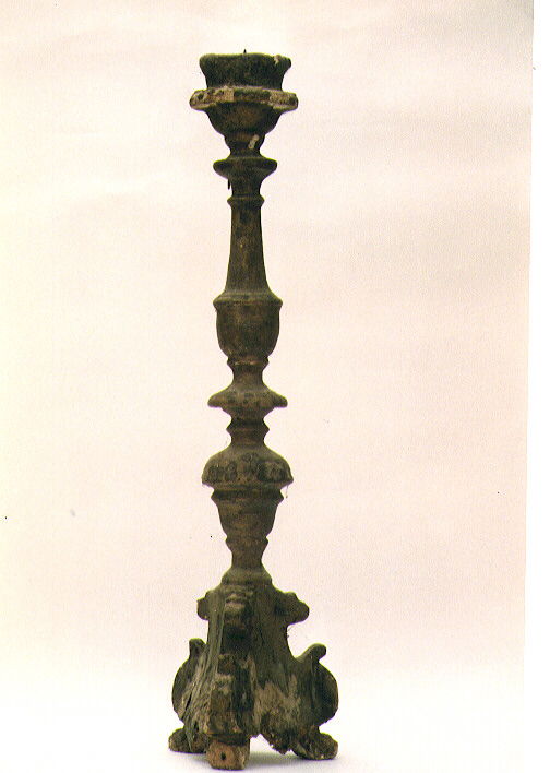 candeliere d'altare, serie - ambito pugliese (sec. XVIII)