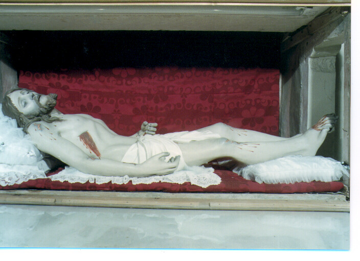 deposizione di Cristo nel sepolcro (statua) - ambito salentino (seconda metà sec. XIX)