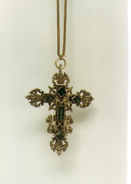 encolpio cruciforme - manifattura pugliese (seconda metà sec. XIX)