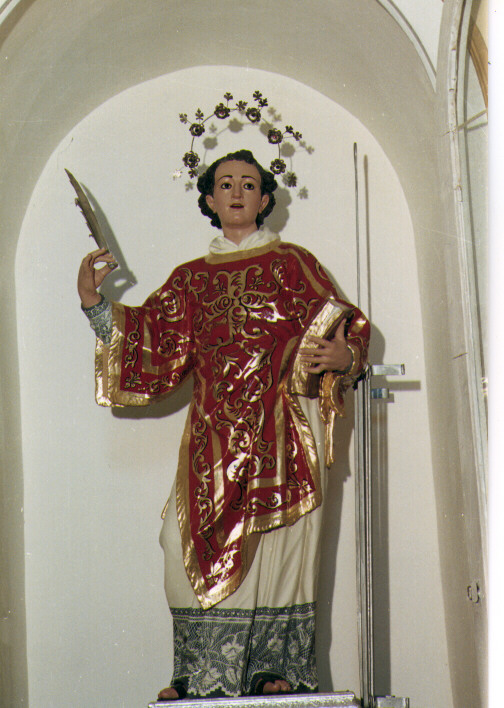 San Lorenzo (statua) - ambito salentino, ambito salentino (seconda metà sec. XIX)