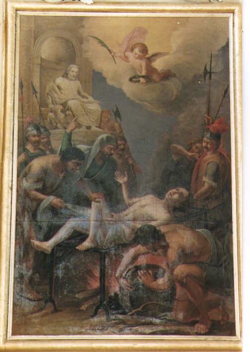 martirio di San Lorenzo (dipinto) - ambito salentino (primo quarto sec. XVIII)