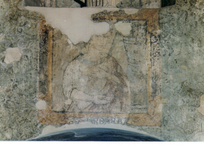 Santa Barbara (dipinto) - ambito salentino (prima metà sec. XVII)