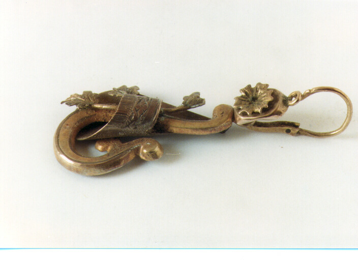 orecchino, serie - ambito italiano (seconda metà sec. XIX)