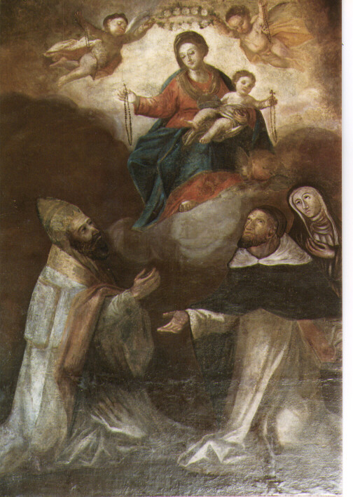 Madonna del Rosario (dipinto) - ambito salentino (prima metà sec. XVII)