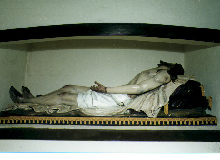 Cristo morto (statua) - bottega salentina (seconda metà sec. XIX)