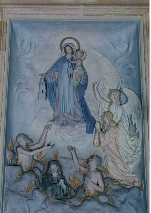 Madonna del Carmelo (rilievo) - bottega salentina (sec. XIX)