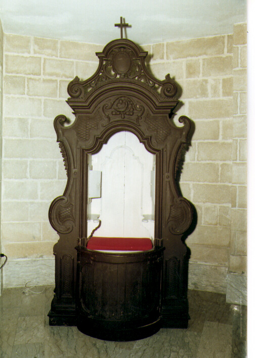 confessionale - bottega pugliese (prima metà sec. XIX)