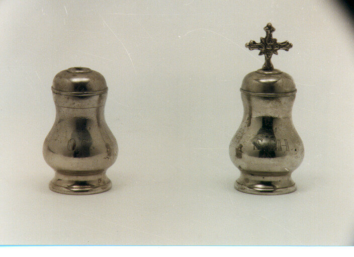 vasetti per oli santi - ambito Italia meridionale (sec. XIX)